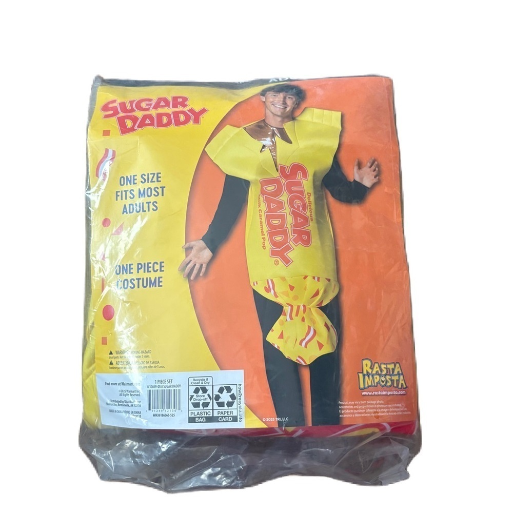 Rasta Imposta Sugar Daddy Costume NEW One Size Halloween One Piece